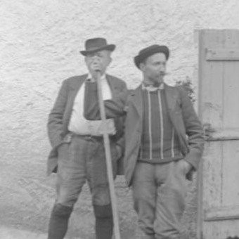 Mr&nbsp;Bories docteur et Mr&nbsp;Dubreuil à Larrau, avril 98