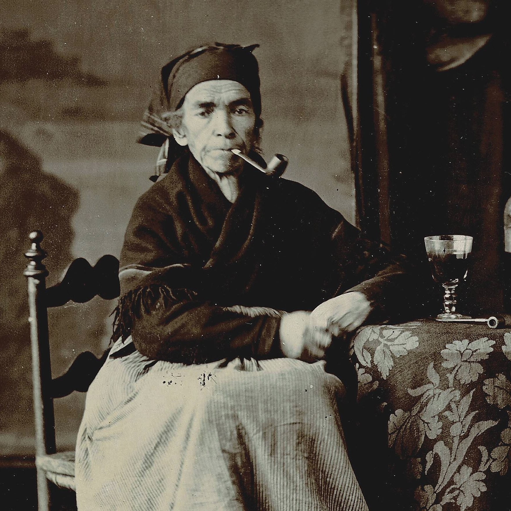 Portrait - Basquaise à la pipe