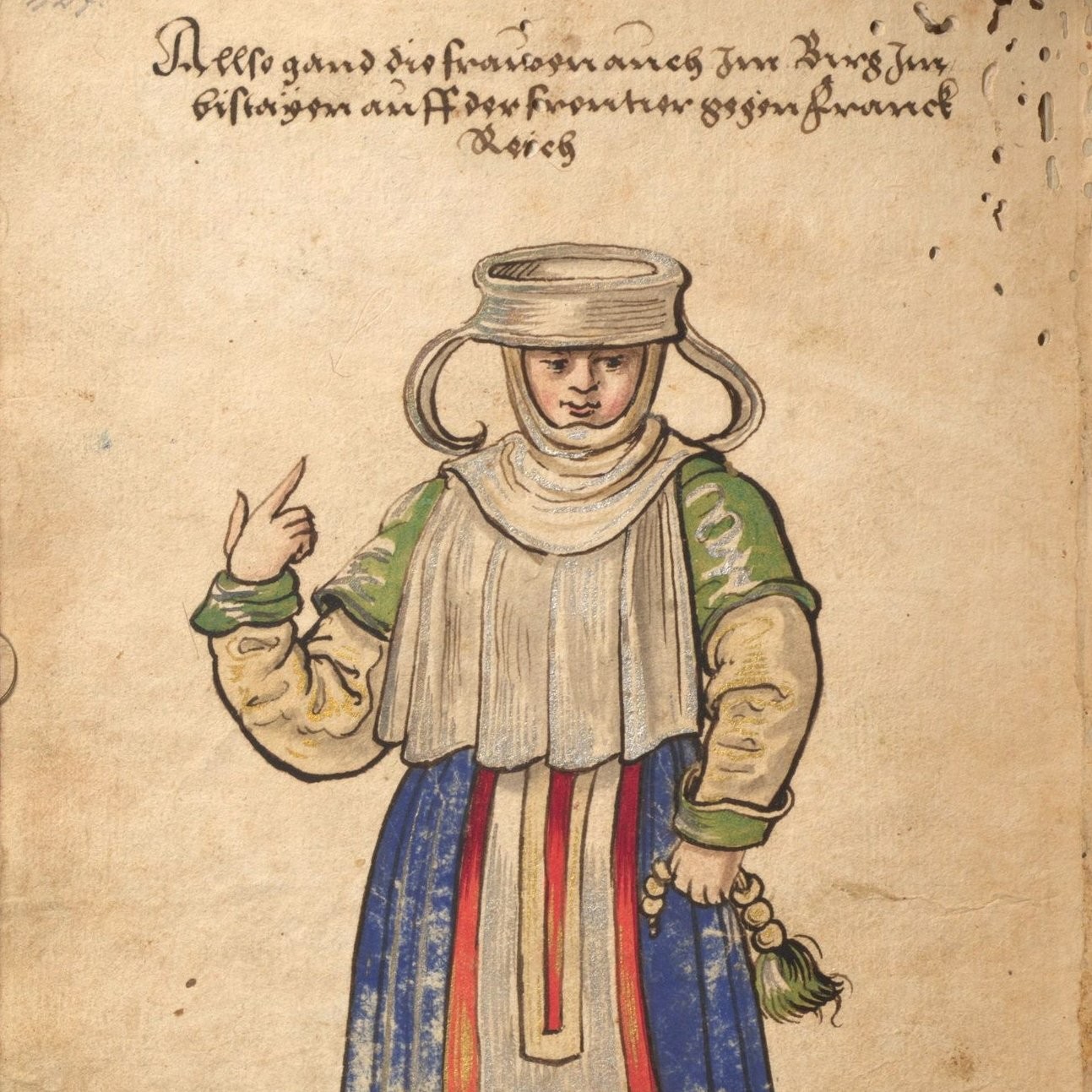 Costume traditionnel basque dans les montagnes à la frontière française