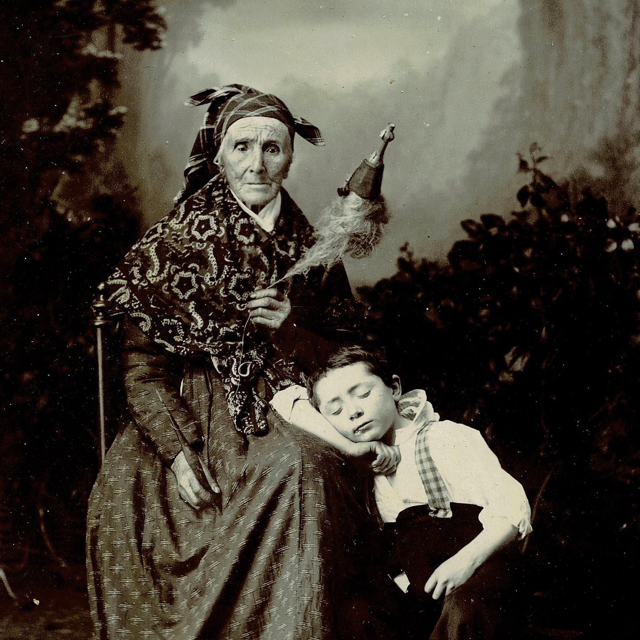 Portrait - Vieille avec enfant