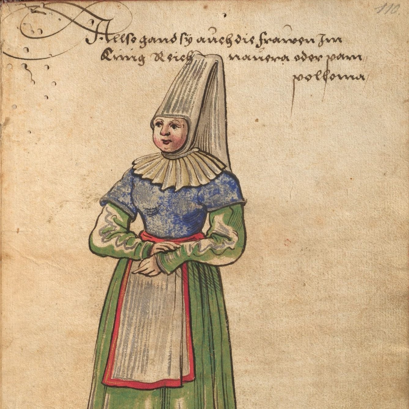Costume féminin à Pampelune (Navarre)