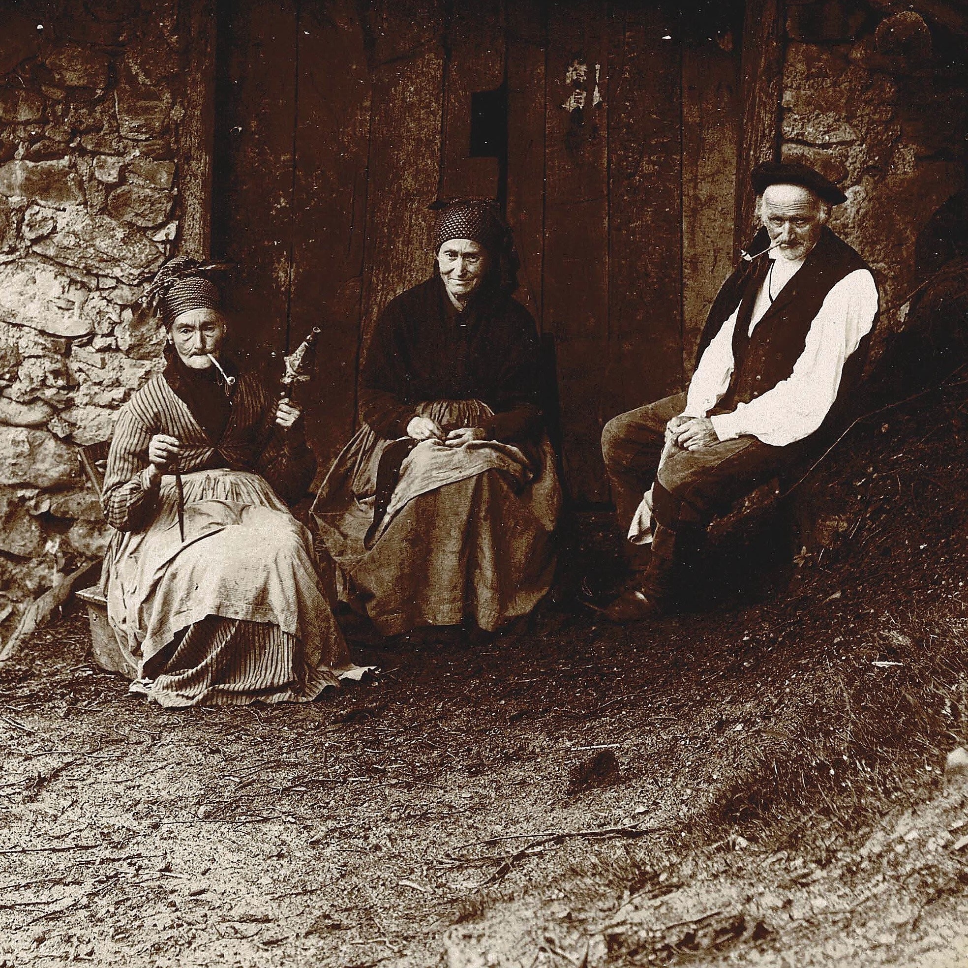 Portrait - Types basques aux Aldudes